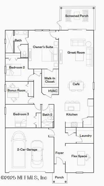 2D floor plan layout of this home in , Green Cove Springs, FL (Image 5).