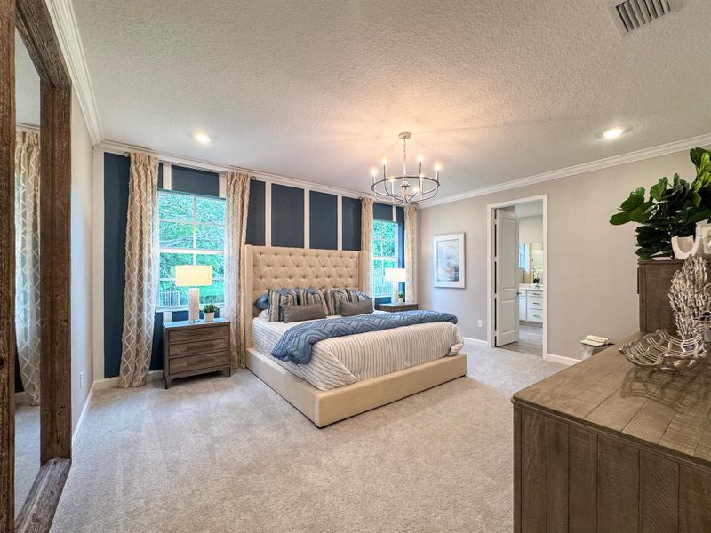 Furnished interior view inside a new home in Estates of Boynton Waters, Boynton Beach (Image 3). Furnished interior view inside a new home in Estates of Boynton Waters, Boynton Beach (Image 3).