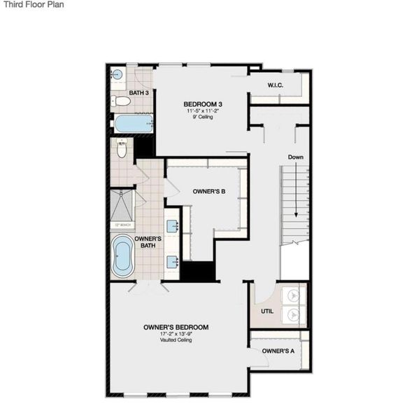 2D floor plan layout of this home in , Houston, TX (Image 3). 2D floor plan layout of this home in , Houston, TX (Image 3).