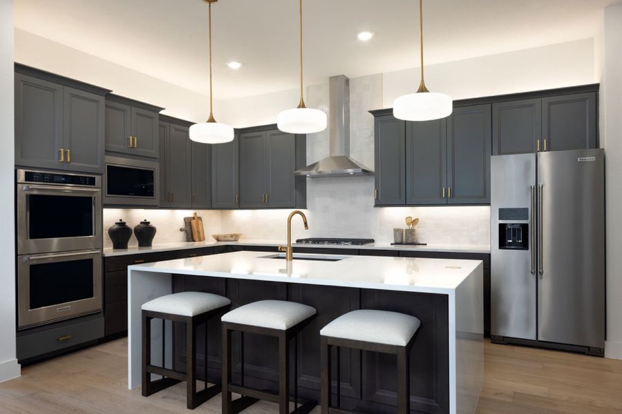 Representative furnished interior of a home built from the Iredell by Pulte Homes in Saddleback at Santa Rita Ranch, Liberty Hill (Image 22).
