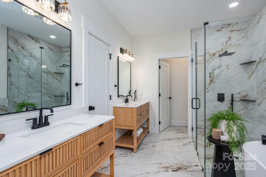 Furnished interior view inside a new home in , Hickory (Image 16).