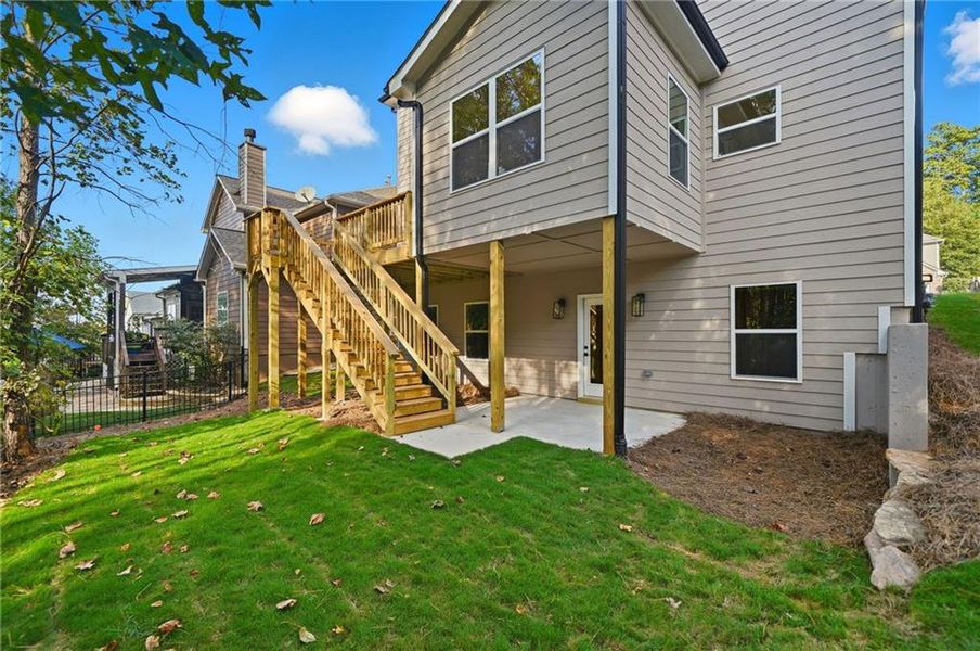 Exterior details and patio area of a home in , Canton (Image 32).