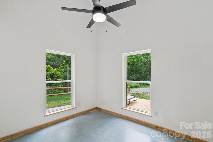 light filled bonus room