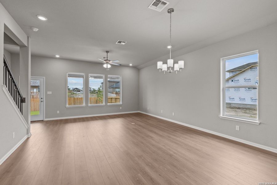Spacious, unfurnished interior of a new home in Morgan Meadows, San Antonio (Image 6).