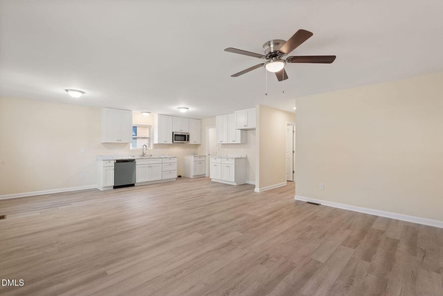 Kitchen view from Living rm
