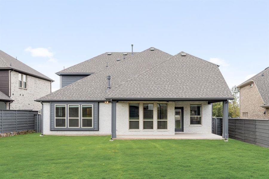 Exterior details and patio area of a home in Union Park Classic 55, Little Elm (Image 3).