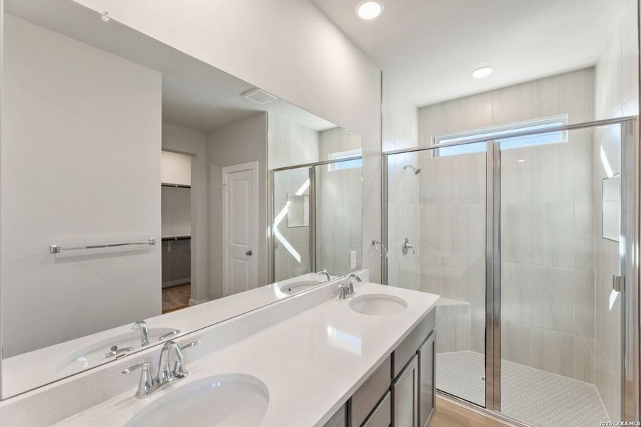 Furnished interior view inside a new home in Hunters Ranch, San Antonio (Image 5).