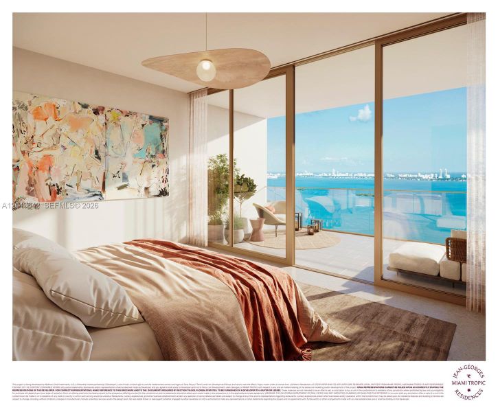 Furnished interior view inside a new home in , Miami (Image 6).