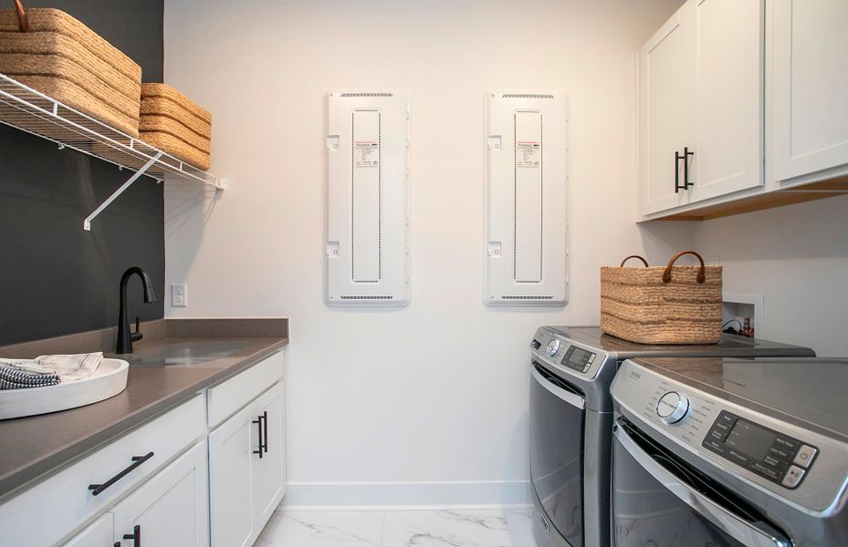 Stellar Laundry in new home construction by Del Webb Homebuilders Nashville