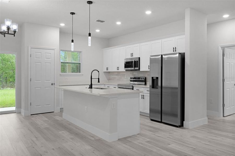 Furnished interior view inside a new home in , Citrus Springs (Image 7).