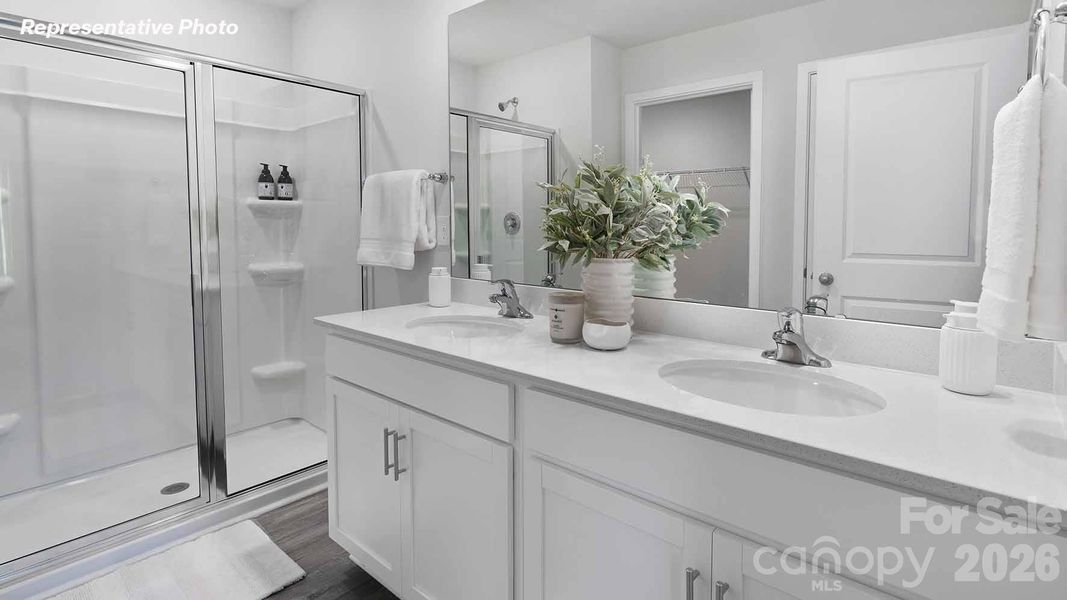Furnished interior view inside a new home in Brinkley Ridge, Kings Mountain (Image 22).
