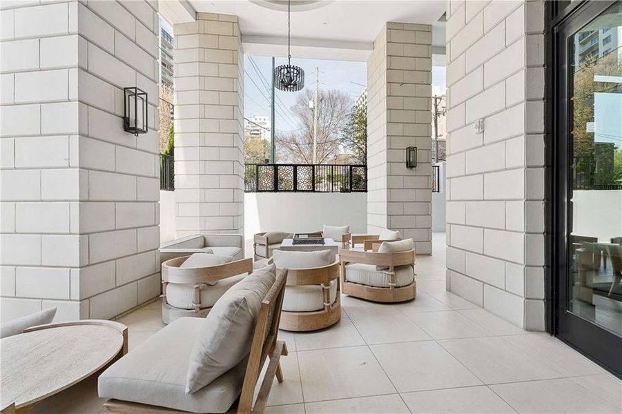 Exterior details and patio area of a home in , Atlanta (Image 21).