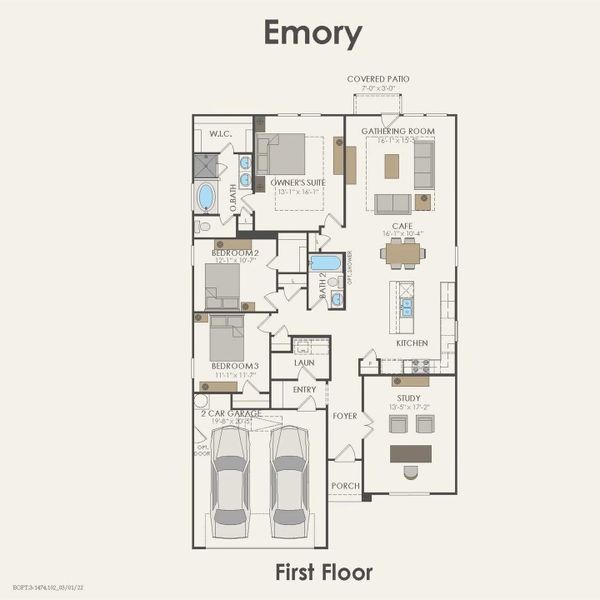 2D floor plan layout of this home in Arabella on the Prairie, Richmond, TX (Image 4). 2D floor plan layout of this home in Arabella on the Prairie, Richmond, TX (Image 4).