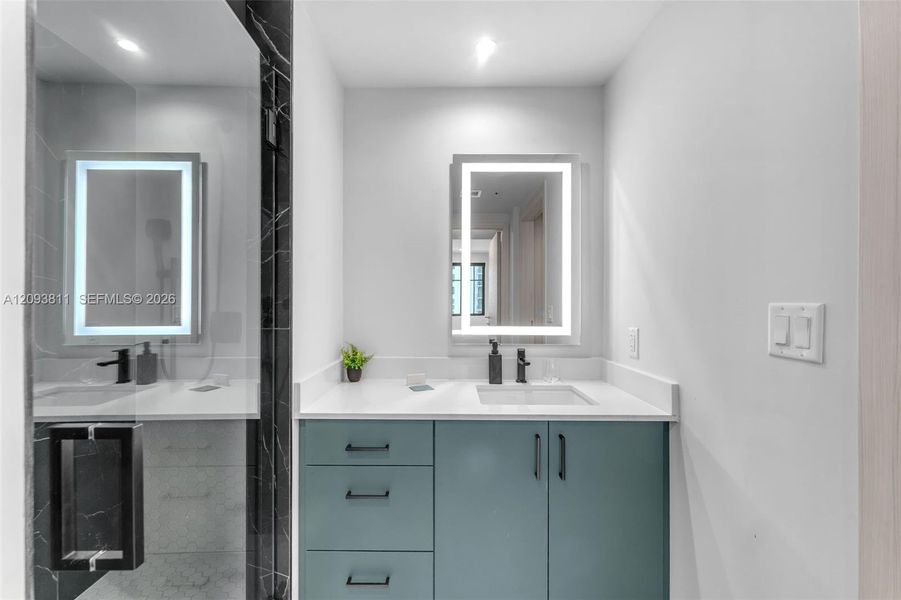 Furnished interior view inside a new home in , Coral Gables (Image 31).