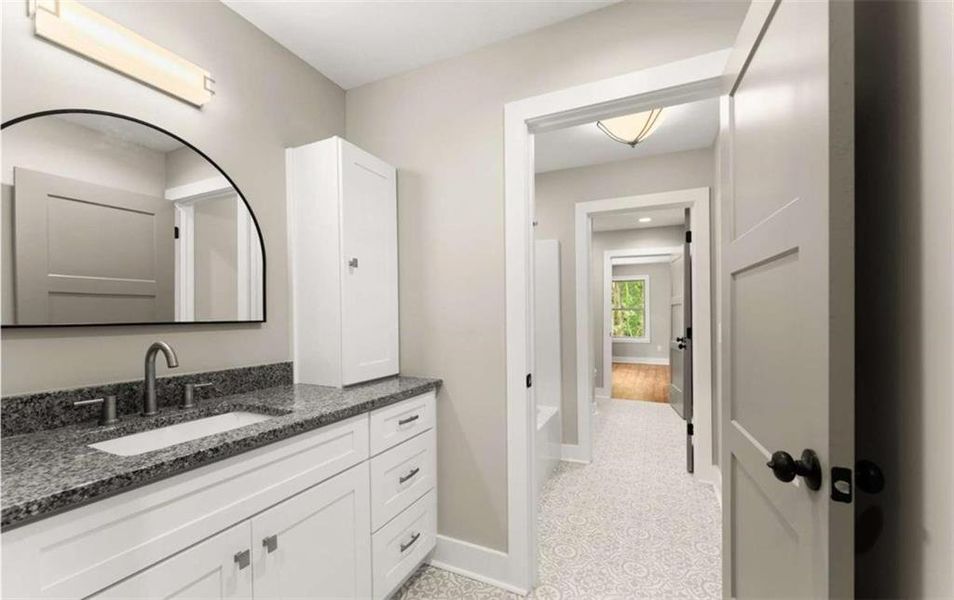 Furnished interior view inside a new home in , Cleveland (Image 7).