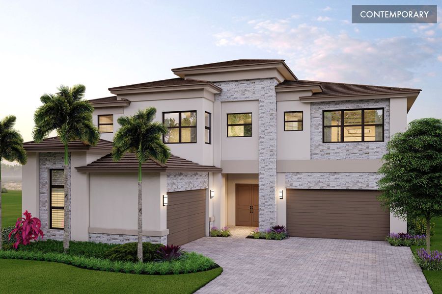 Representative exterior photo of a completed home built from the Zenith by GL Homes in Apex at Avenir, Palm Beach Gardens, FL (Image 15). Representative exterior photo of a completed home built from the Zenith by GL Homes in Apex at Avenir, Palm Beach Gardens, FL (Image 15).