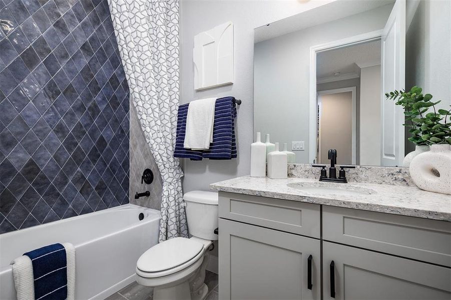 Furnished interior view inside a new home in Emerson Pointe, Apopka (Image 7). Furnished interior view inside a new home in Emerson Pointe, Apopka (Image 7).