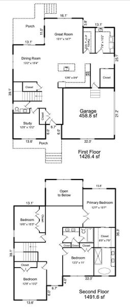 2D floor plan layout of this home in , Lincolnton, NC (Image 5).