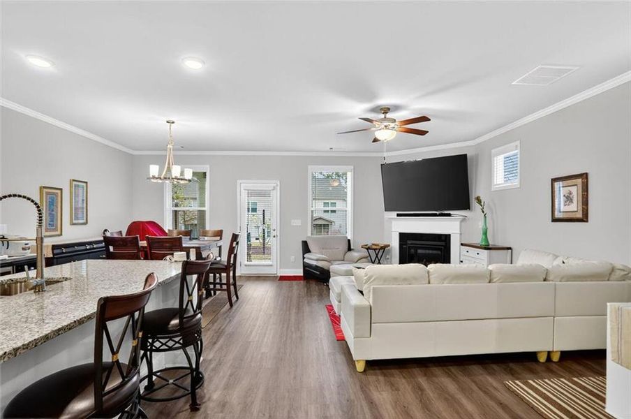 Furnished interior view inside a new home in , Atlanta (Image 10).