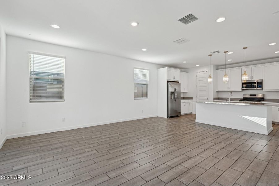 Open concept living area