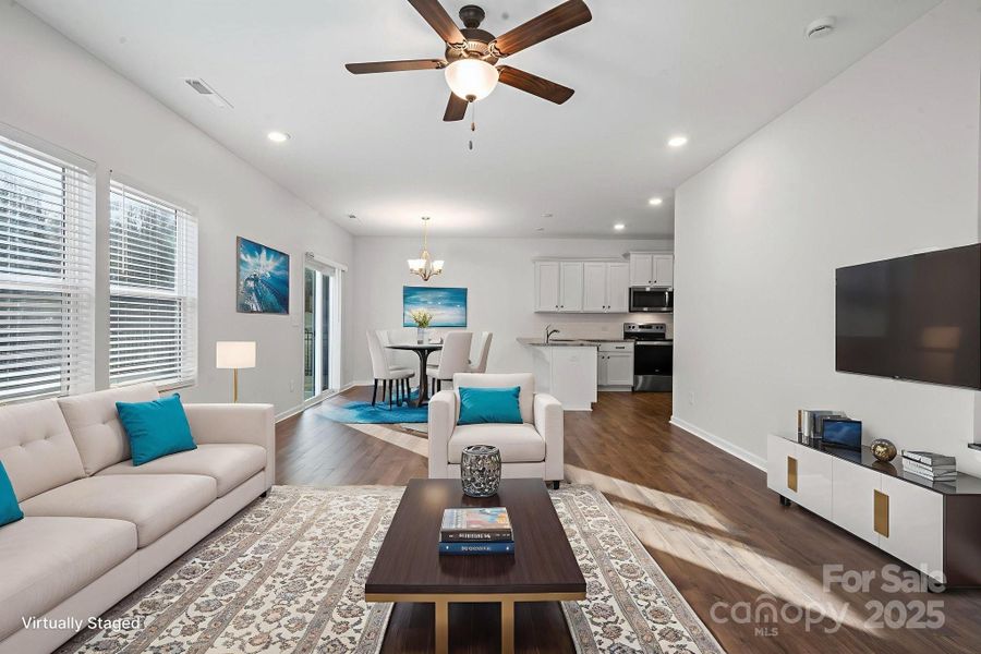 Furnished interior view inside a new home in Martha's Ridge, Statesville (Image 4). Furnished interior view inside a new home in Martha's Ridge, Statesville (Image 4).