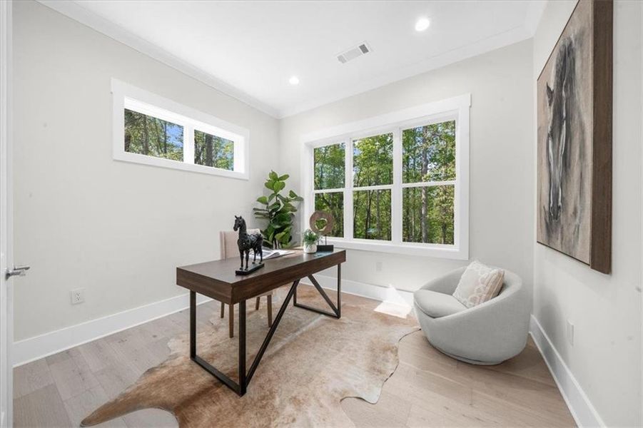 Furnished interior view inside a new home in , Gainesville (Image 2).