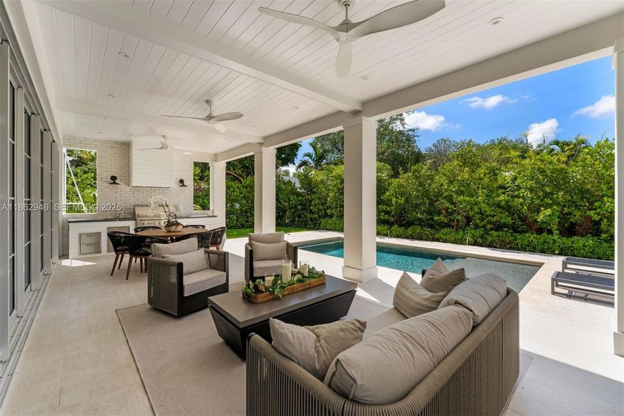 Exterior details and patio area of a home in , South Miami (Image 25).