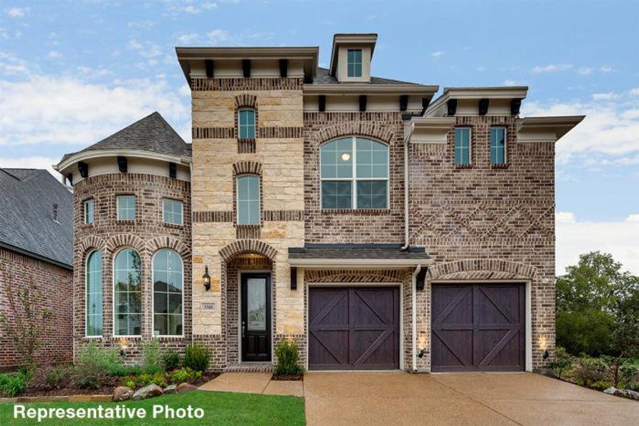 Representative exterior photo of a completed home built from the Grand Martinique by Grand Homes in Grand Oaks, Celina, TX (Image 15). Representative exterior photo of a completed home built from the Grand Martinique by Grand Homes in Grand Oaks, Celina, TX (Image 15).