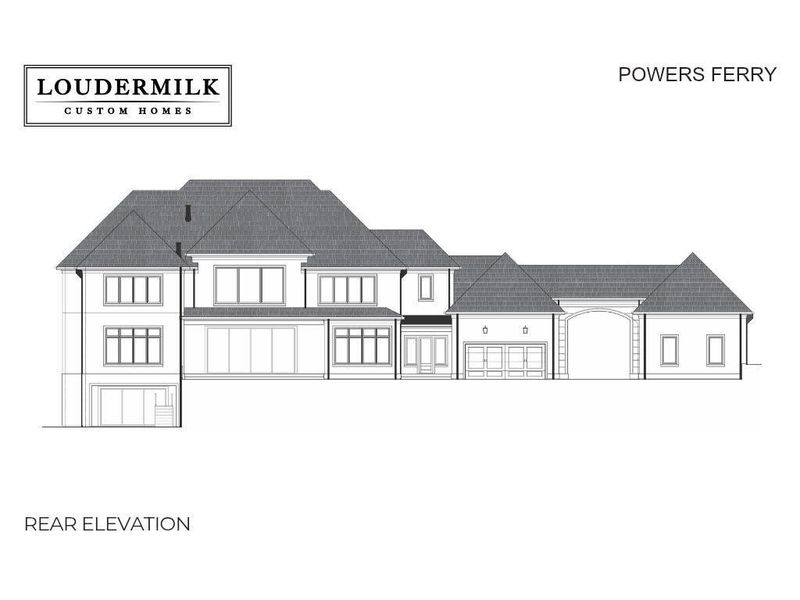 Exterior rendering of this home design in , Sandy Springs, GA (Image 4).