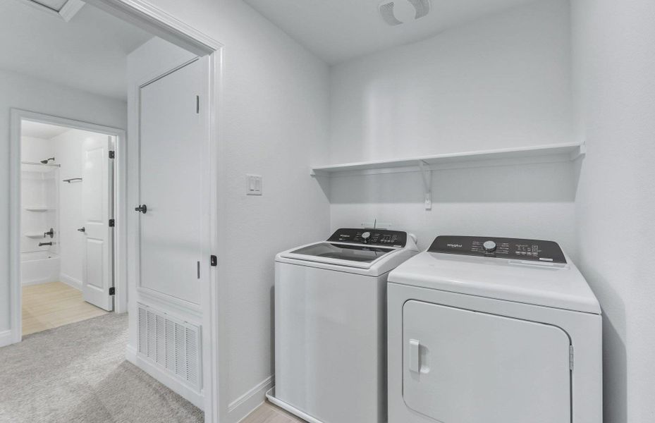 Furnished interior view inside a new home in Patterson Ranch, Georgetown (Image 10).