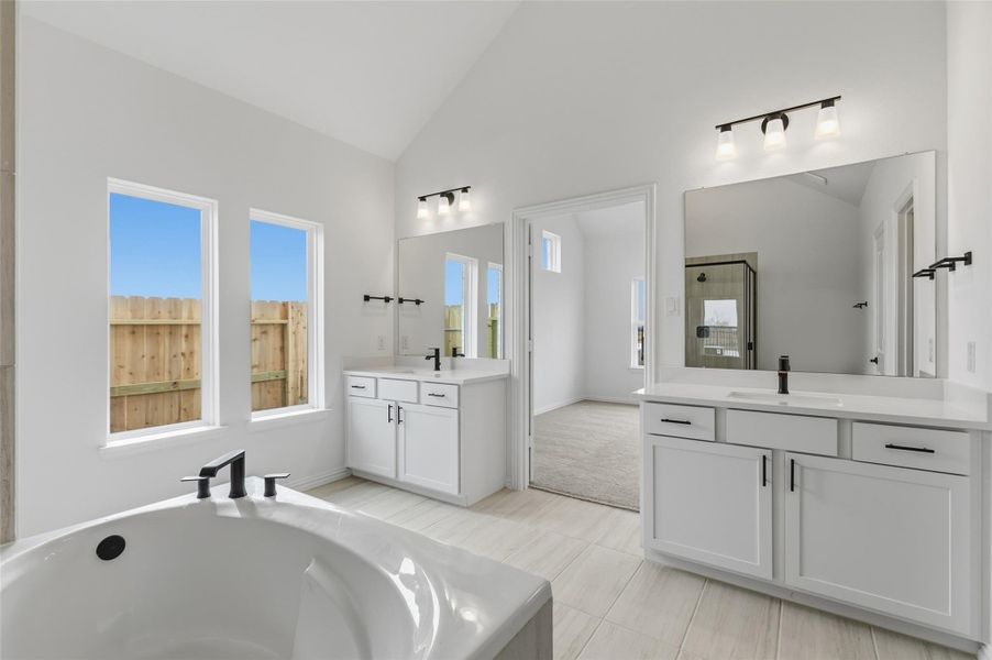 Furnished interior view inside a new home in Aldeana, Bonney (Image 7).