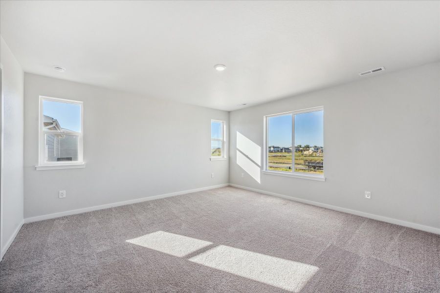 A room with windows. A room with windows.