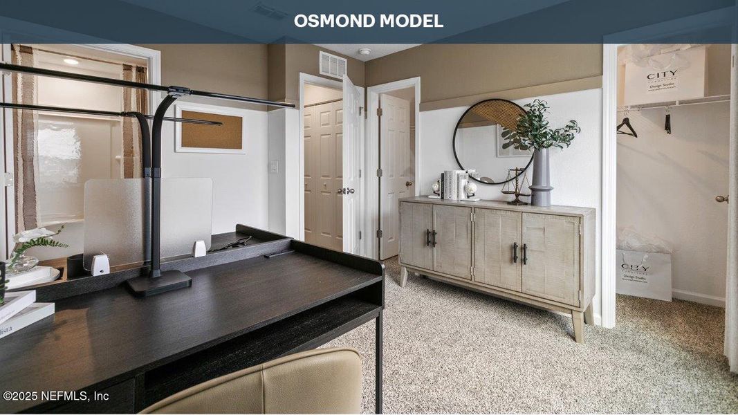 Furnished interior view inside a new home in Cordera Townhomes, St. Augustine (Image 13).