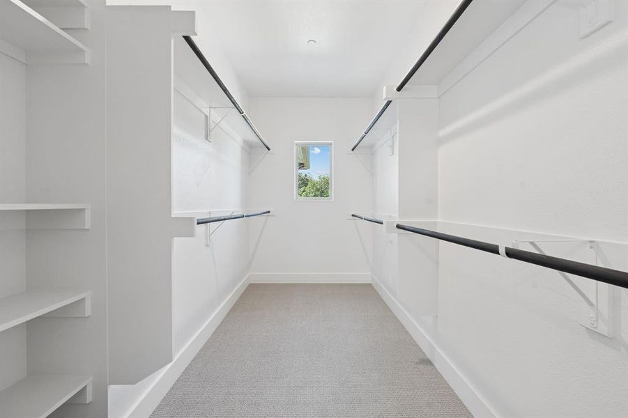 Large walk in closet.