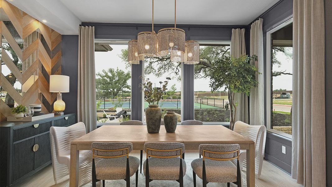 Representative furnished interior of a home built from the Malani by Chesmar Homes in Berry Creek Highlands, Georgetown (Image 31).