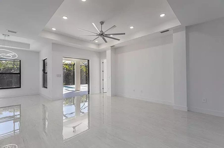 Spacious, unfurnished interior of a new home in , Cape Coral (Image 13). Spacious, unfurnished interior of a new home in , Cape Coral (Image 13).