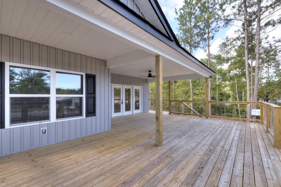 Exterior details and patio area of a home in , Manning (Image 2).