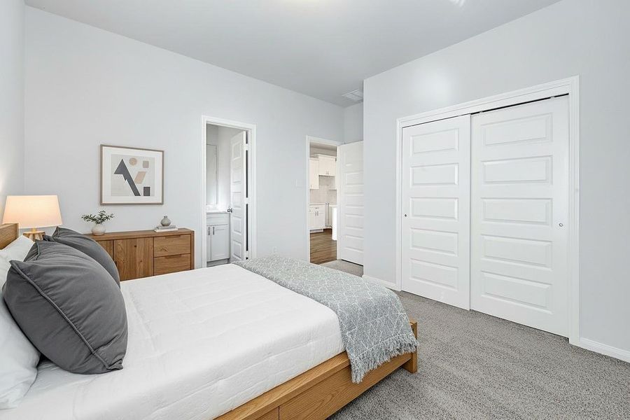 Furnished interior view inside a new home in Aldine Pines, Houston (Image 9).