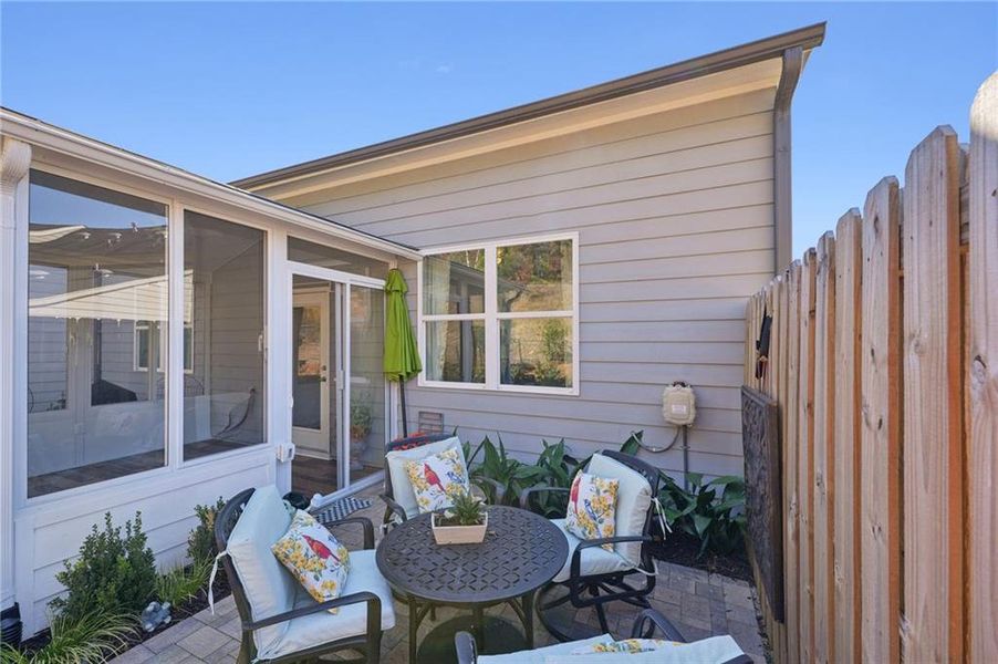 Exterior details and patio area of a home in , Canton (Image 30).