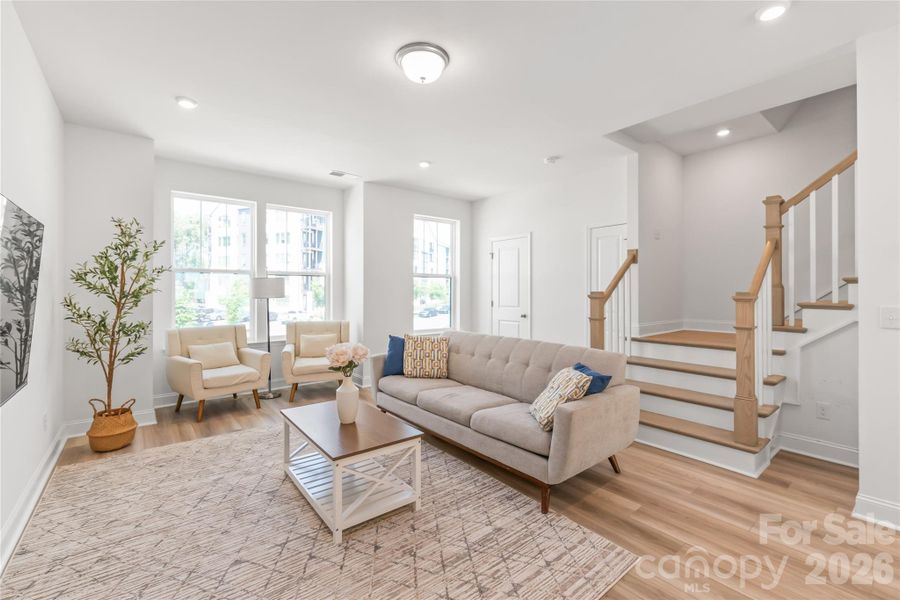 Furnished interior view inside a new home in , Charlotte (Image 11).