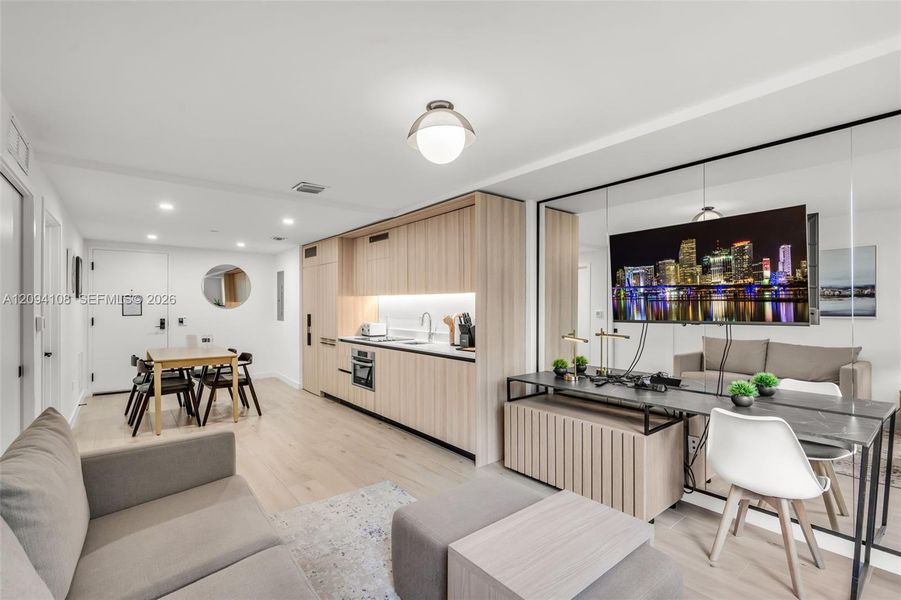 Furnished interior view inside a new home in , Miami (Image 31).