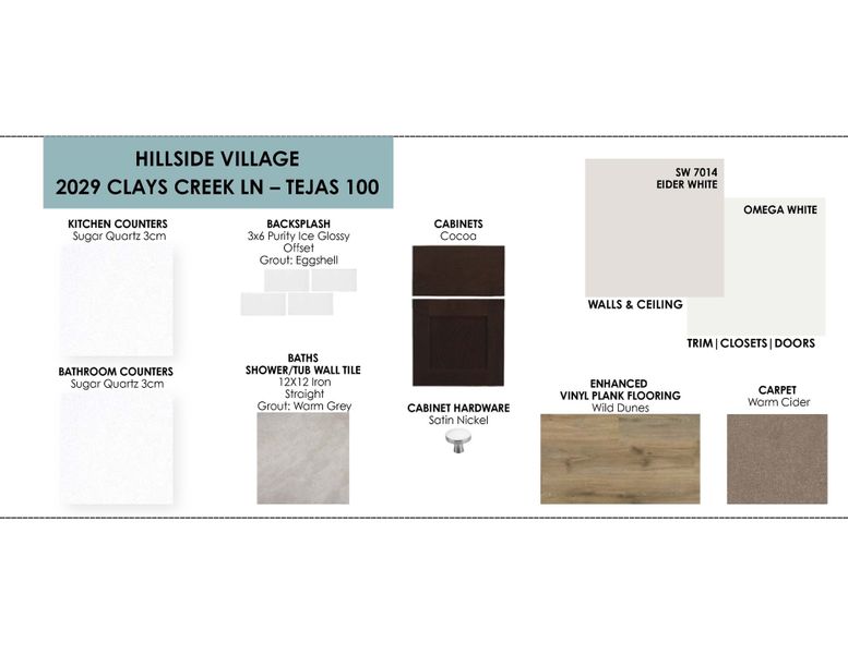 Sample of building materials used in homes in Hillside Village, Temple (Image 4). Sample of building materials used in homes in Hillside Village, Temple (Image 4).