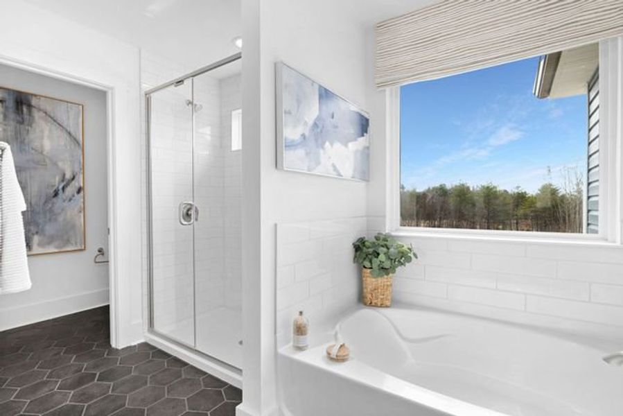 Representative furnished interior of a home built from the Jasper by True Homes in Autumn Ridge, High Shoals (Image 15).