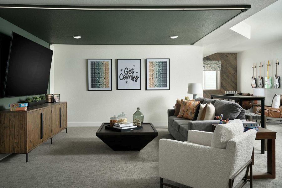 Representative furnished interior of a home built from the The Ellingwood by David Weekley Homes in Wolf Ranch - Enclave Collection, Colorado Springs (Image 3).
