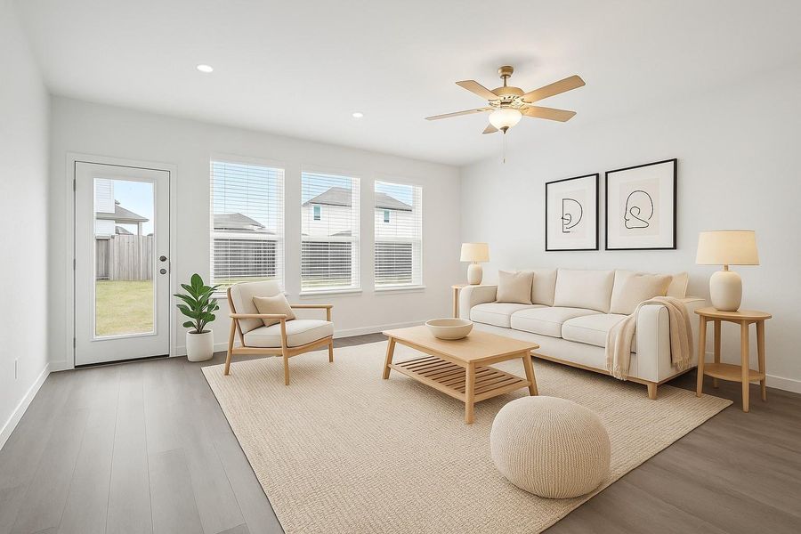 The home's clean lines and modern touches provides versatility to make the home as sleek or as cozy as your style gravitates to. (Virtually staged).