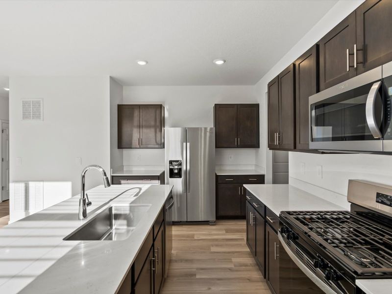 Furnished interior view inside a new home in Meridian Ranch, Peyton (Image 3).