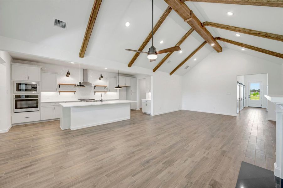 Bright and airy living area