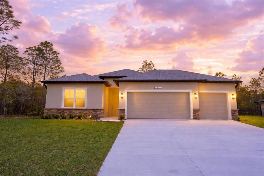 Front exterior of a new home in , Homosassa, FL, highlighting curb appeal (Image 2).