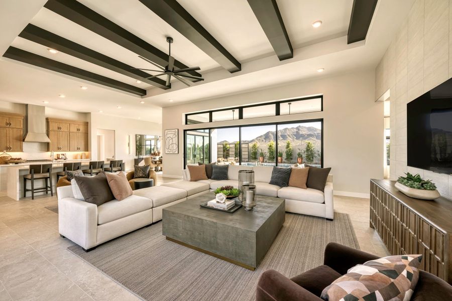 Representative furnished interior of a home built from the Calida Plan 9002 by Tri Pointe Homes in Emberly, Gilbert (Image 10).