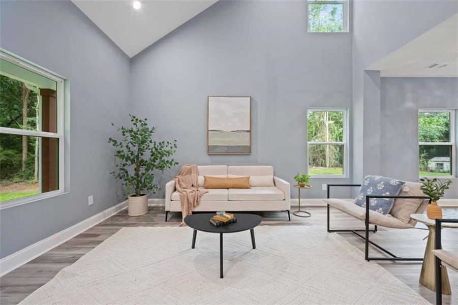 Furnished interior view inside a new home in , Commerce (Image 10).